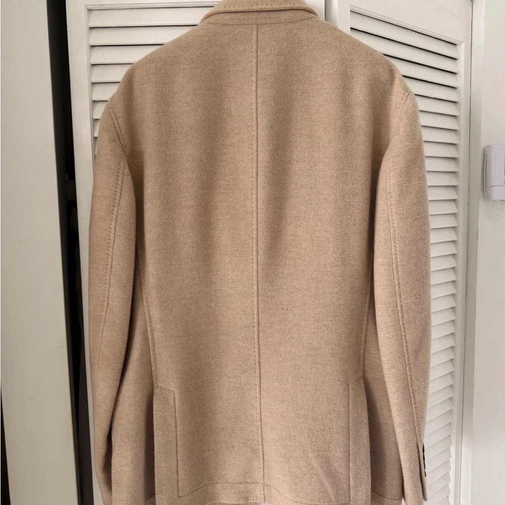 Brunello Cucinelli Beige Sport Coat with Patch Pockets